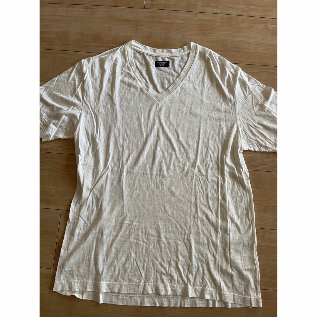 メンズMAATEE&SONS Ex. WASHABLE SILK V NECK TEE