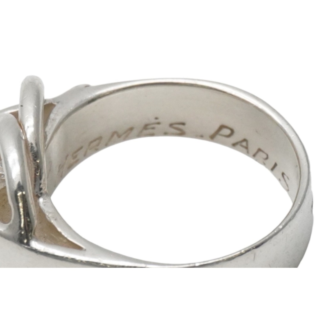 HERMES エルメス リング 指輪 ドゥザノー リング コンビリング 筆記体 サイズ10号 シルバー 美品  52767 5