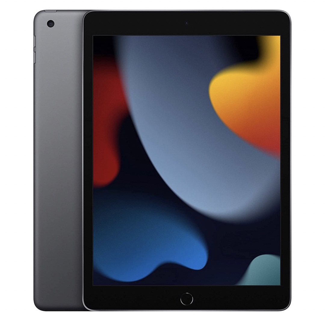 タブレット【新品】iPad (第9世代) スペースブラック64GB MK2K3J/A