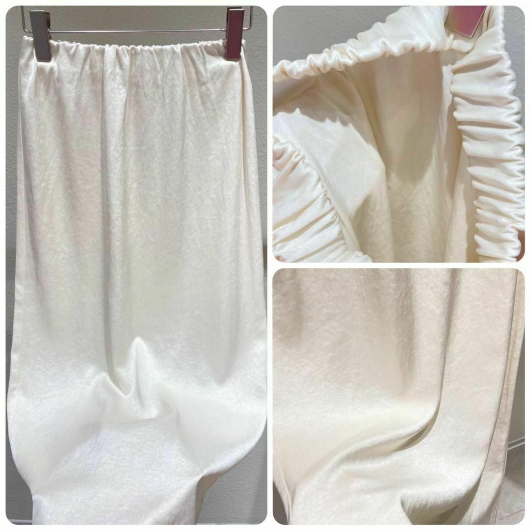 M 完売品 ENOF ace long straight skirt ホワイトの通販 by ほぼ全品