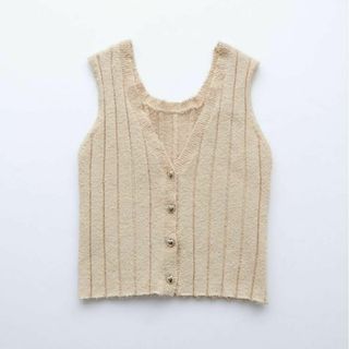 シールームリン(SeaRoomlynn)の新品 SeaRoomlynn 2wayブークレRIB KNITベスト ナッツ(ベスト/ジレ)