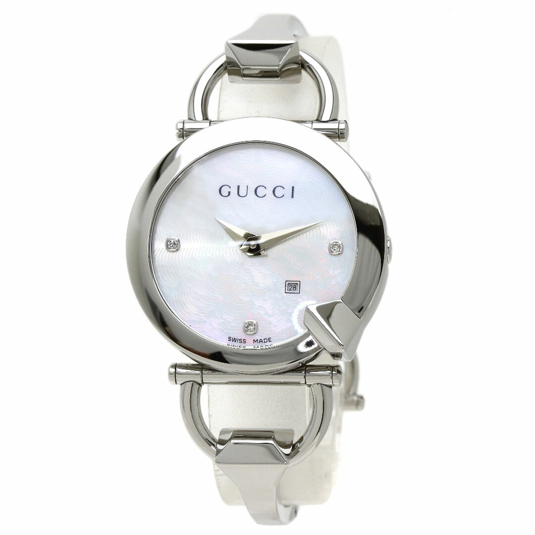 Gucci - GUCCI YA122.5 キオド 3P ダイヤモンド 腕時計 SS SS