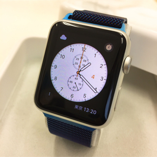 アップルウォッチ(Apple Watch)のアップルウォッチ 42mm SPORT シルバー,アルミモデル Apple(その他)