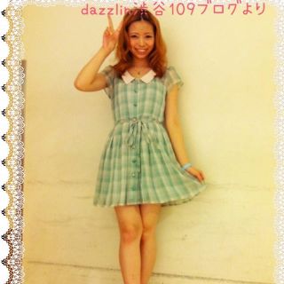 ダズリン(dazzlin)の【値下げ】dazzlin♡チェックワンピ(ミニワンピース)