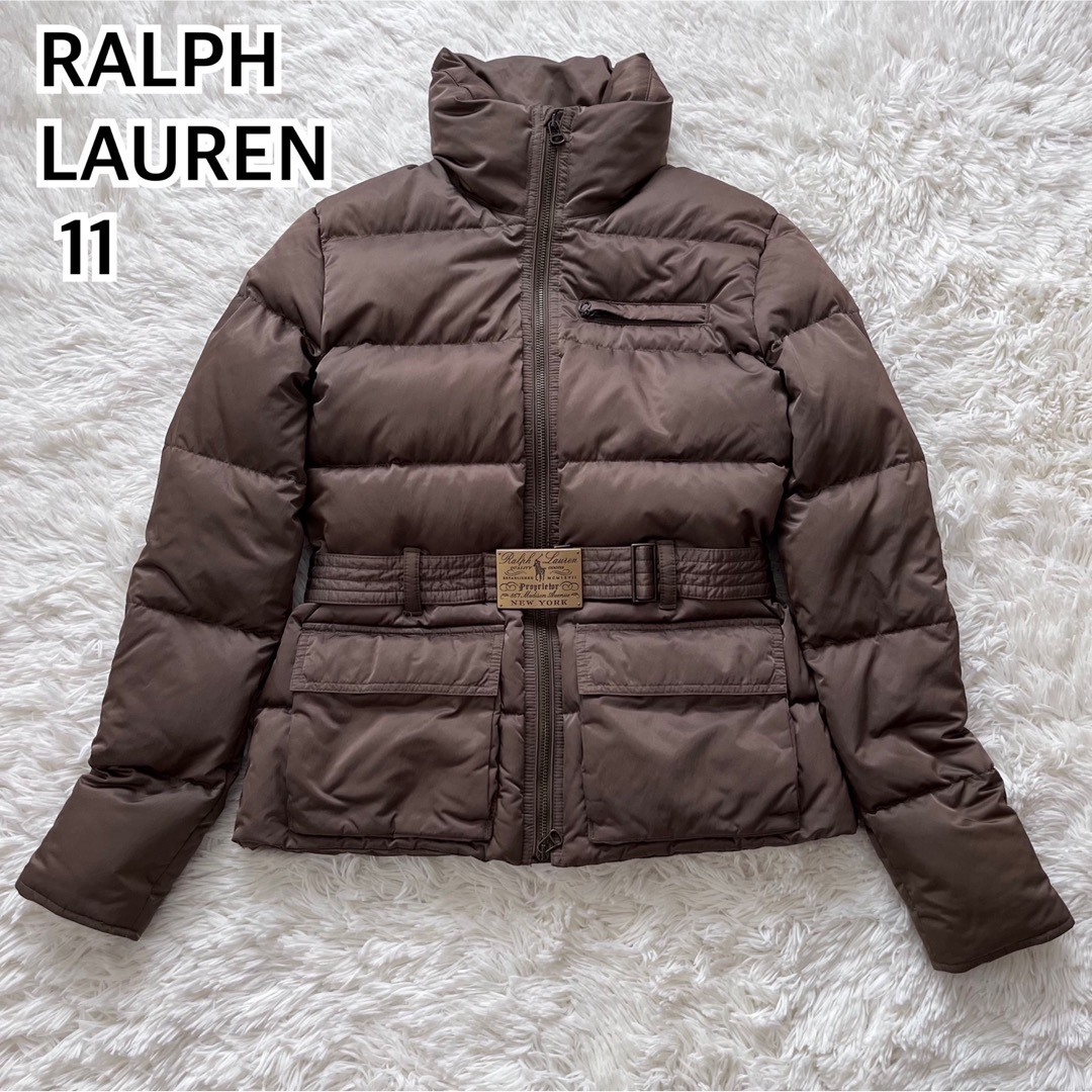Ralph Lauren - RALPH LAUREN ジップダウンジャケット ベルト付き