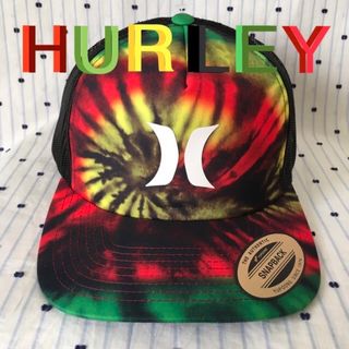 ハーレー(Hurley)のＨＵＲＬＥＹハーレーUS限定ラスターダイアイコントラッカーキャップ帽子１点物(キャップ)