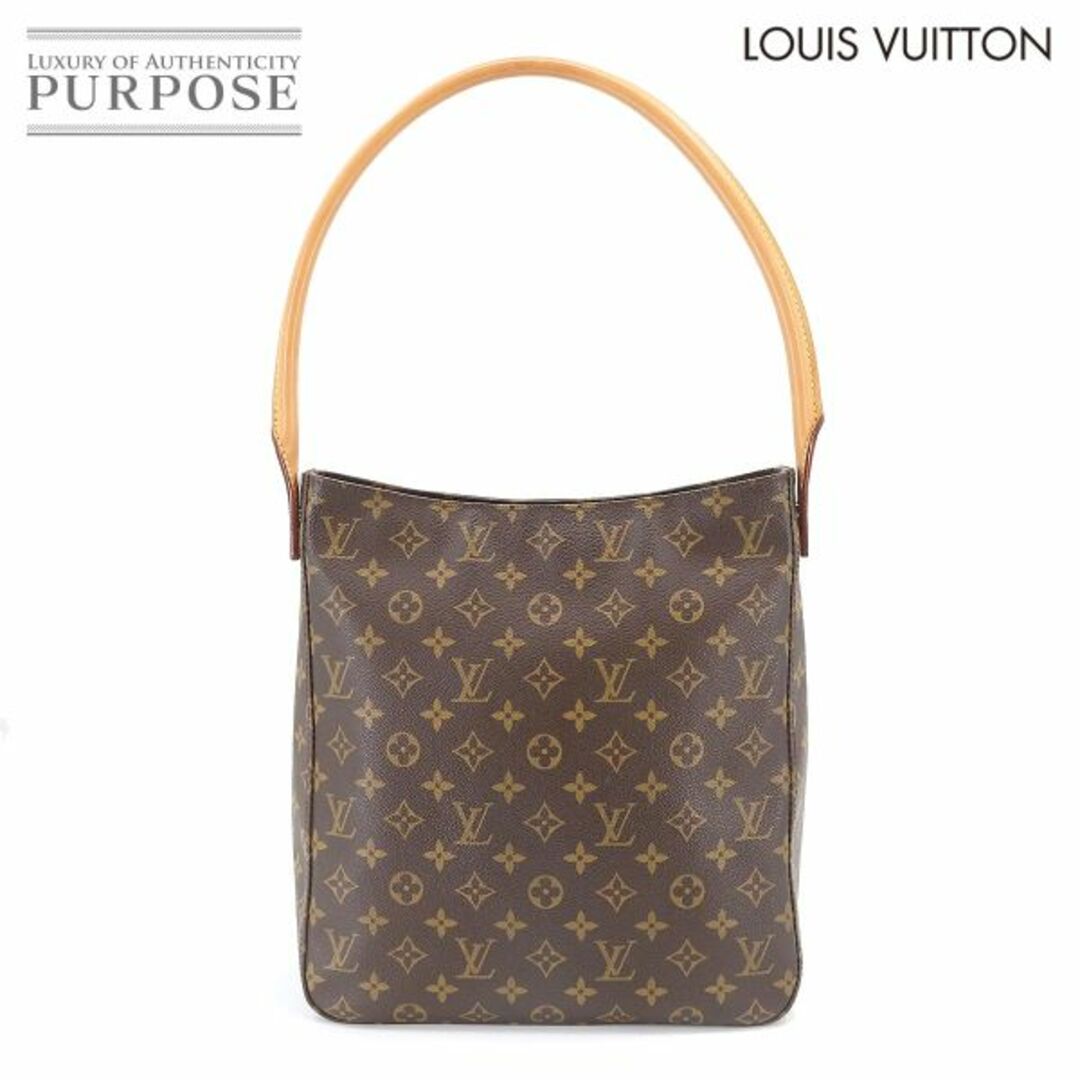 ルイ ヴィトン LOUIS VUITTON モノグラム ルーピング GM ショルダー バッグ ブラウン M51145 ゴールド 金具 VLP 90198535