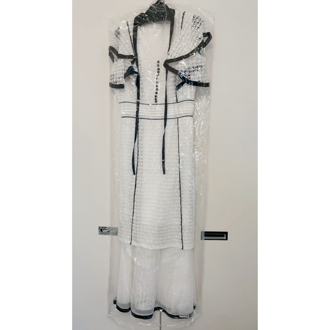 Riu riu Chemical lace piping dress ホワイト Riu riu Chemical lace piping dress ホワイト