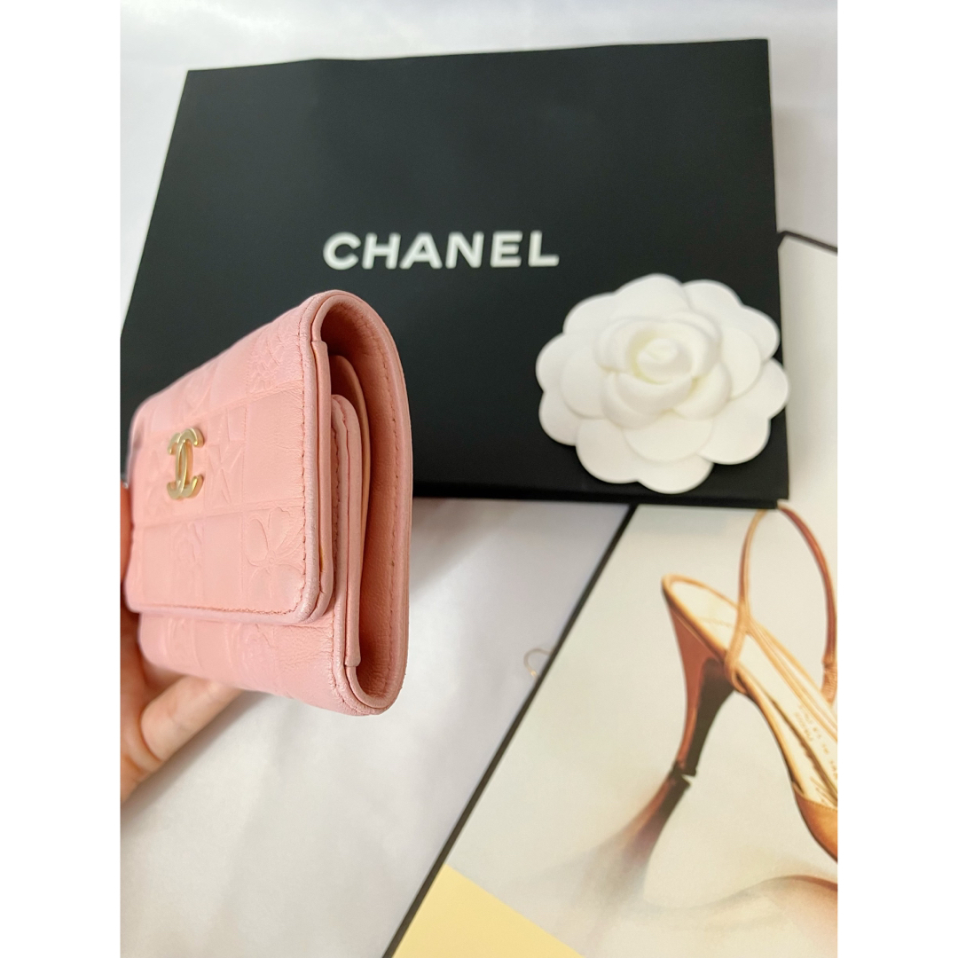 CHANEL - シャネル ⭐︎キーケース アイコン ラムスキン ピンクの通販 ...