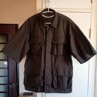 ニコアンド(niko and...)のniko and… NYLON SAFARI JACKET  Ｌ 中古 美品(ナイロンジャケット)