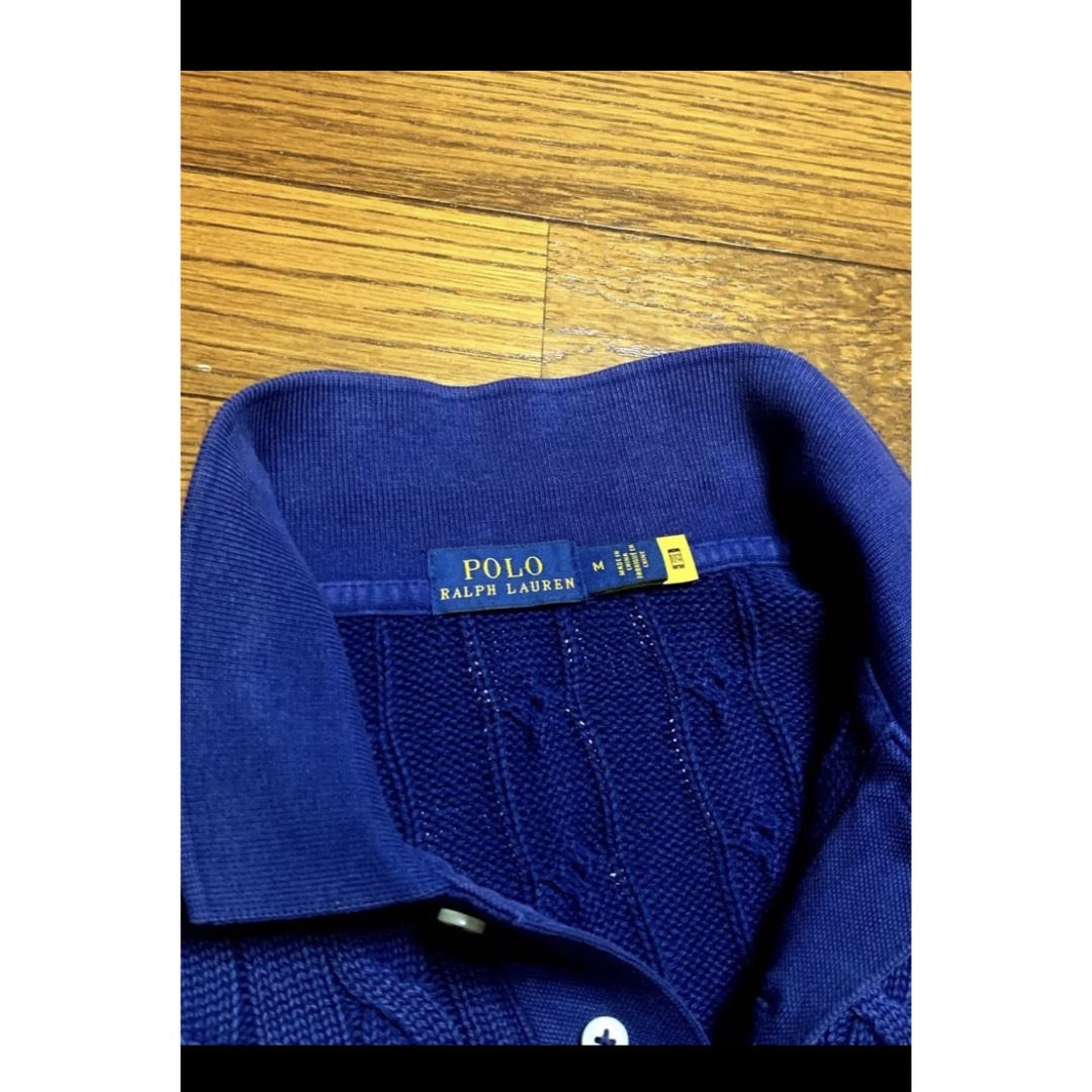 Ralph Lauren(ラルフローレン)の【大人気デザイン】 ラルフローレン ケーブル ニット ポロシャツ  NO1405 レディースのトップス(ニット/セーター)の商品写真