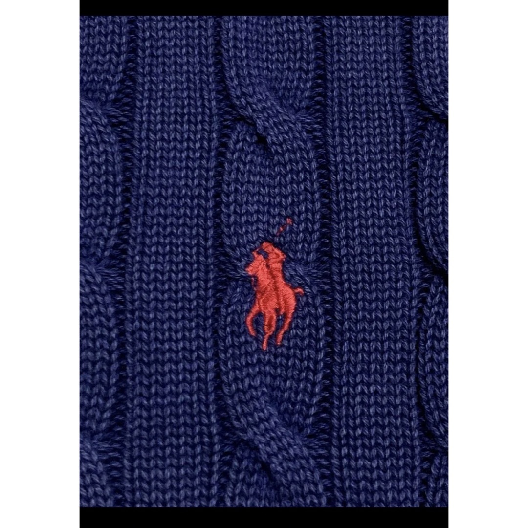 Ralph Lauren(ラルフローレン)の【大人気デザイン】 ラルフローレン ケーブル ニット ポロシャツ  NO1405 レディースのトップス(ニット/セーター)の商品写真