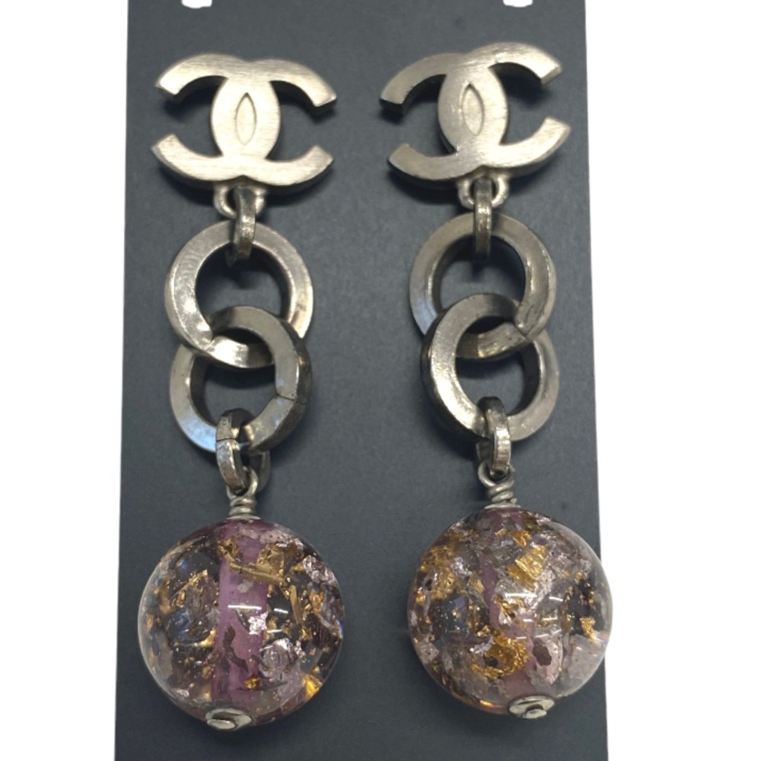 USED/CHANEL シャネル ピアス ピアス ココマーク ぶら下がりフープ
