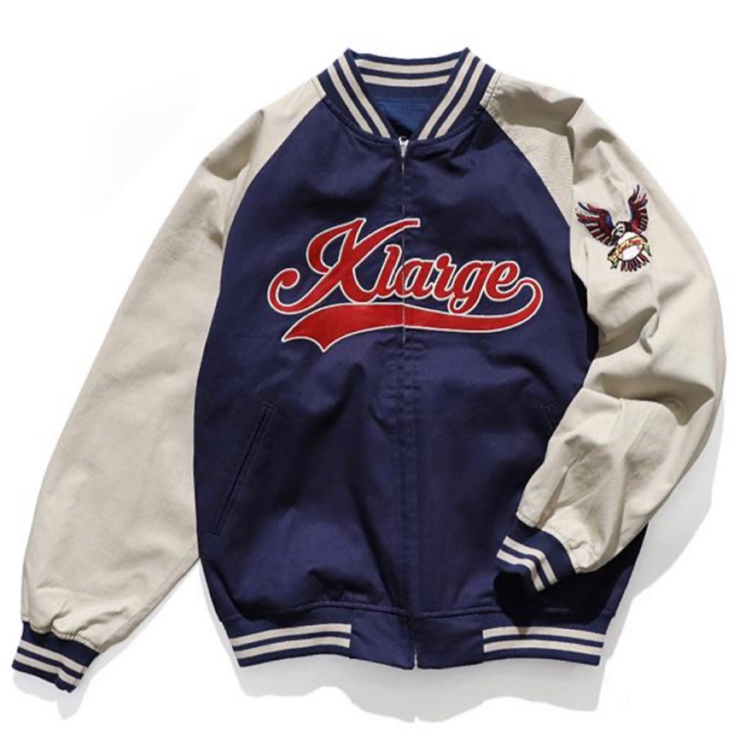 XLARGE - エクストラージ 【X-LARGE】ベースボールスタジャン ロゴ