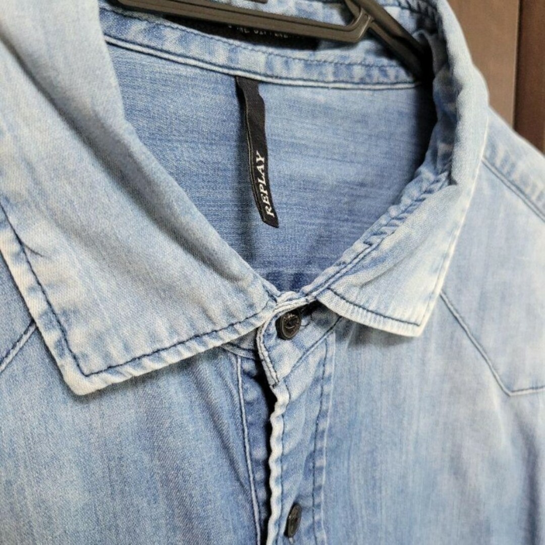 REPLAY denim シャツ 格安品 Lサイズ 1