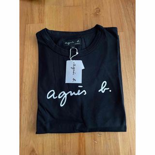 アニエスベー(agnes b.)の新品未使用タグ付きagnes b半分Tシャツ(Tシャツ(半袖/袖なし))