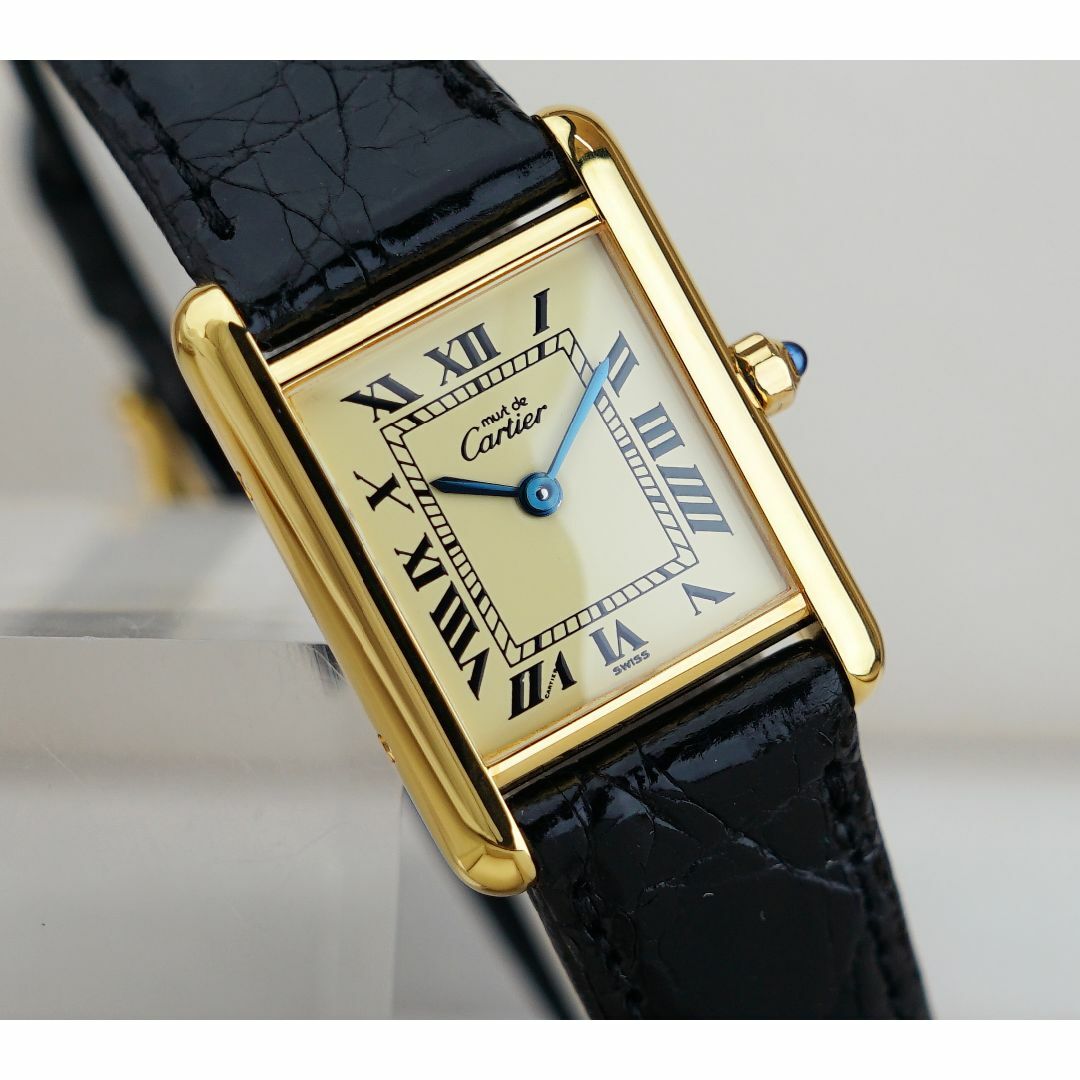 Cartier(カルティエ)の美品 カルティエ マスト タンク アイボリー ローマン SM Cartier  レディースのファッション小物(腕時計)の商品写真