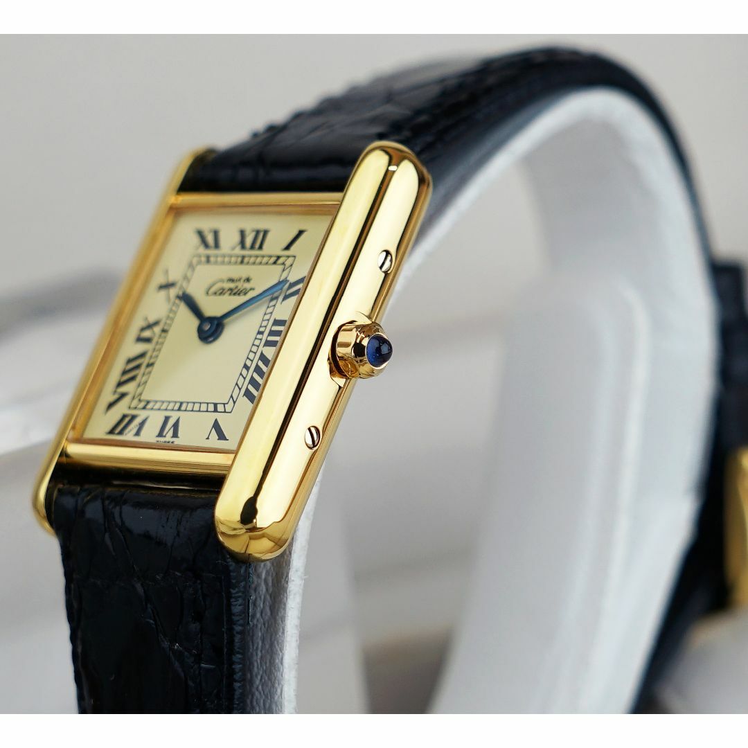 Cartier(カルティエ)の美品 カルティエ マスト タンク アイボリー ローマン SM Cartier  レディースのファッション小物(腕時計)の商品写真