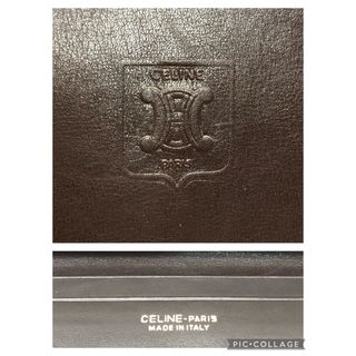 セリーヌ(celine)のCELINEセリーヌ　トリオンフ　レザー長札入れ(折り財布)