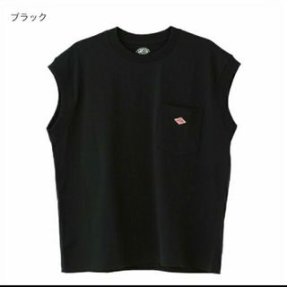 ダントン(DANTON)の新品 DANTON  ダントン ノースリーブTシャツ ブラック 黒Tシャツ 36(Tシャツ(半袖/袖なし))