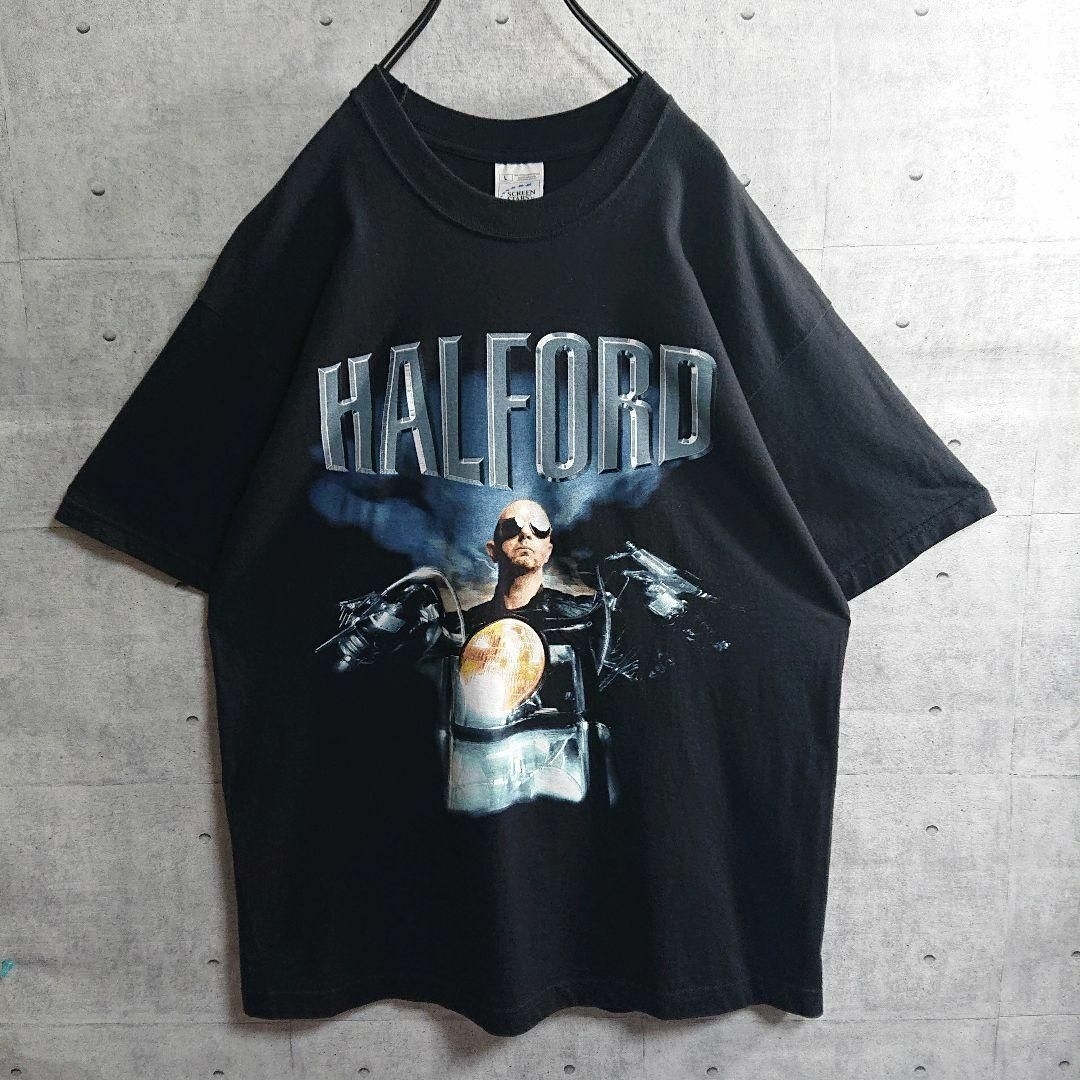 【メタル】HALFORD ロブ・ハルフォード 両面プリント Tシャツ 黒 L