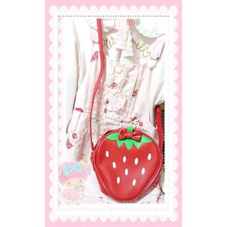 アンジェリックプリティー(Angelic Pretty)のAngeilc pretty  いちごのチャームつき   ショルダーバッグ(ショルダーバッグ)