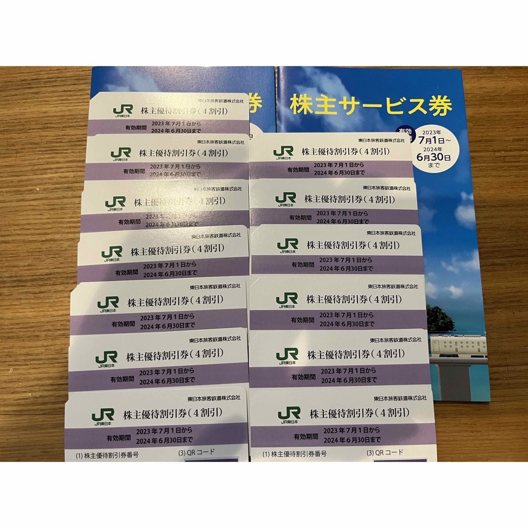 mimi様専用☆JR東日本☆株主優待券4枚 チケットの優待券/割引券(その他)の商品写真