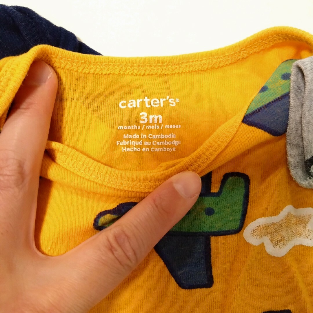 carter's(カーターズ)のcarter's ロンパース肌着4枚セット キッズ/ベビー/マタニティのベビー服(~85cm)(肌着/下着)の商品写真