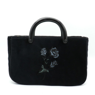 プライベートレーベル ハンドバッグ フォーマル フラワー刺繍 ブランド 鞄 黒 レディース ブラック PRIVATE LABEL