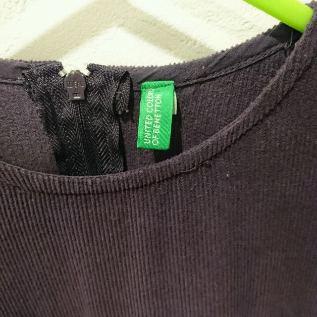 BENETTON(ベネトン)のコーデュロイ・ワンピース キッズ/ベビー/マタニティのキッズ服女の子用(90cm~)(ワンピース)の商品写真