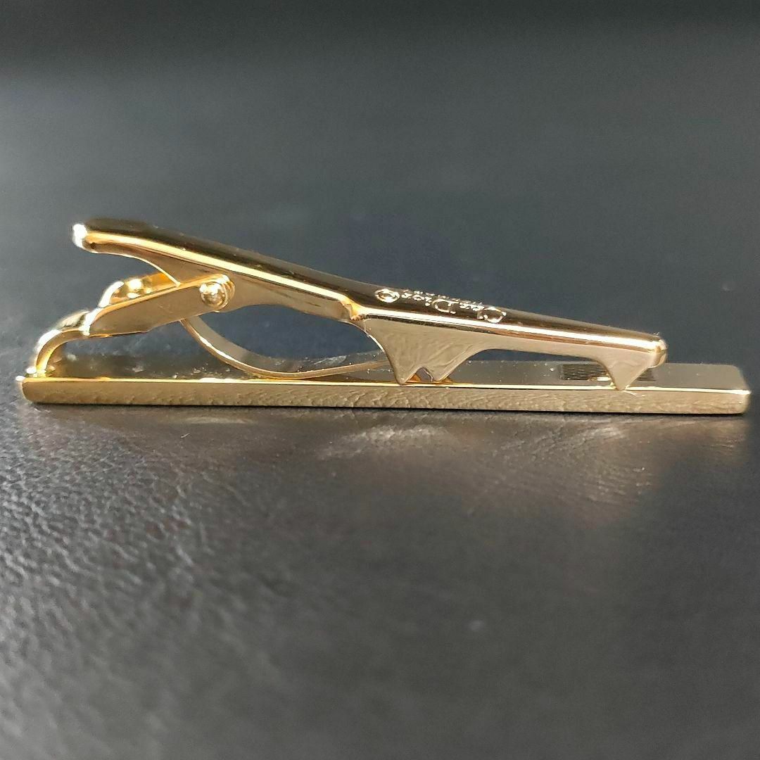 極美品】Dior ディオール ネクタイピン CDロゴ ゴールド X柄 クロス-