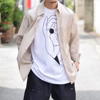 ルメール(LEMAIRE)のLEMAIRE REGULAR COLLAR LS SHIRT NUDE(シャツ)