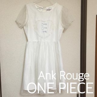 アンクルージュ(Ank Rouge)の【AnkRouge】オーガンジーワンピ(ひざ丈ワンピース)