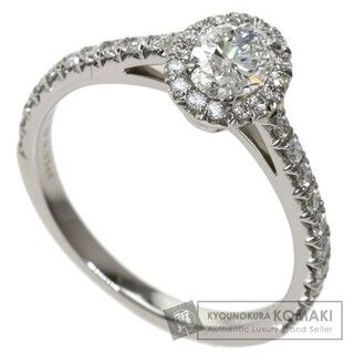 ティファニー(Tiffany & Co.)のTIFFANY&Co. ソレスト オーバル ダイヤモンド リング・指輪 PT950 レディース(リング(指輪))