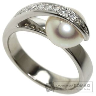 タサキ(TASAKI)のTASAKI アコヤパール 真珠 ダイヤモンド リング・指輪 PT900 レディース(リング(指輪))