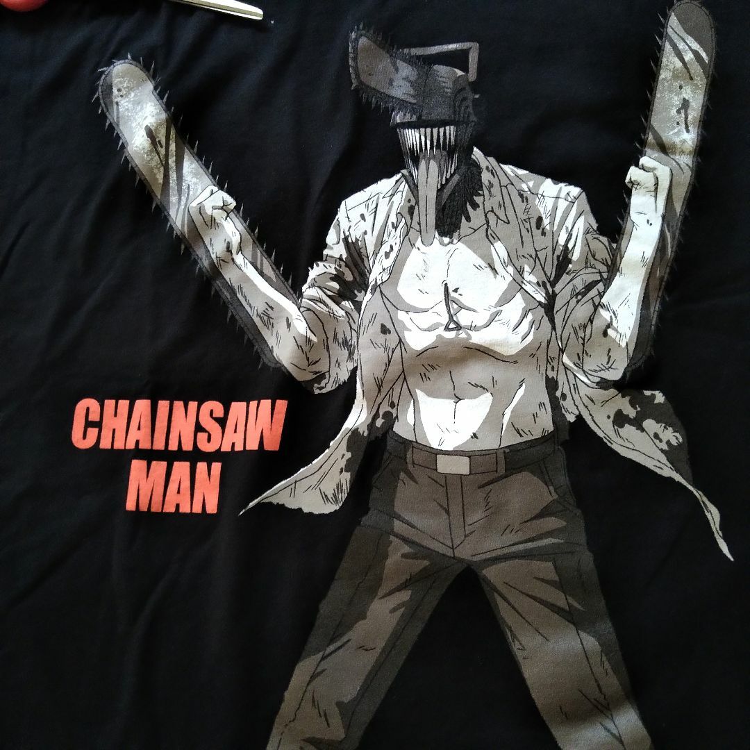 チェンソーマン Tシャツ XLサイズ 黒 アニメTシャツ 海外公式 チェンソーマン Tシャツ XLサイズ 黒 アニメTシャツ 海外公式