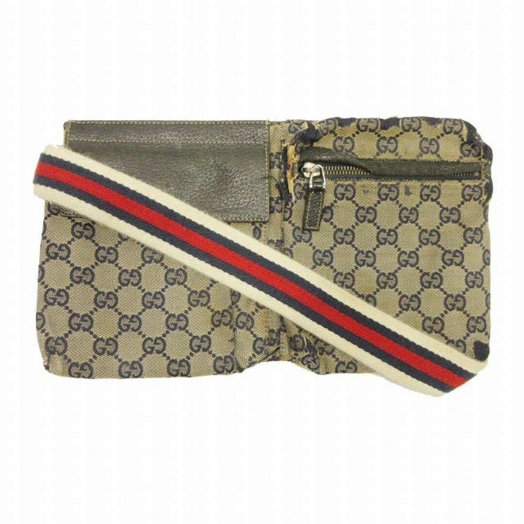 Gucci - グッチ GUCCI 28566 GGキャンバス シェリーライン ウエスト