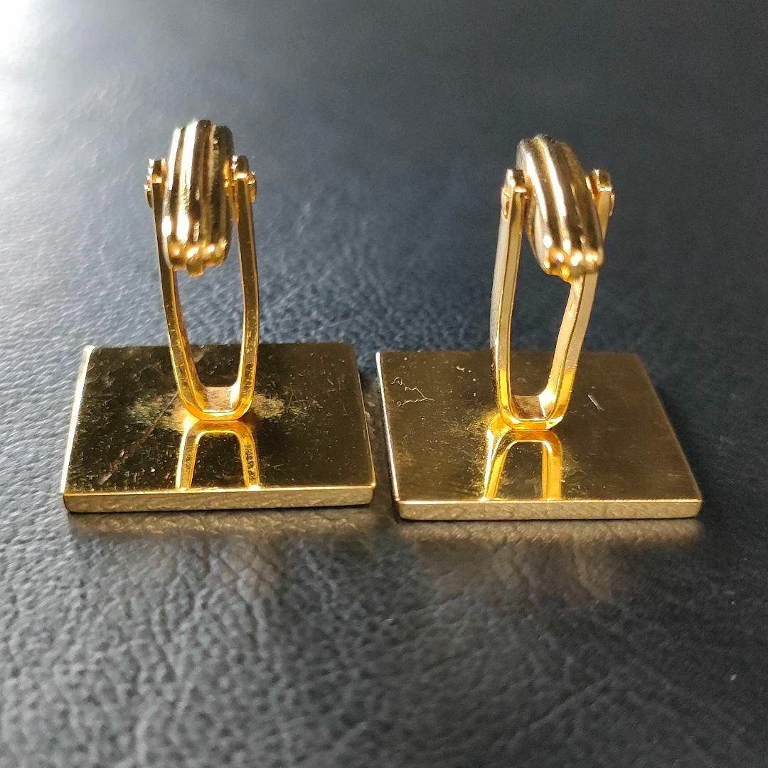 【極美品】Dunhill ダンヒル カフス スクエア ゴールド シルバー dロゴ