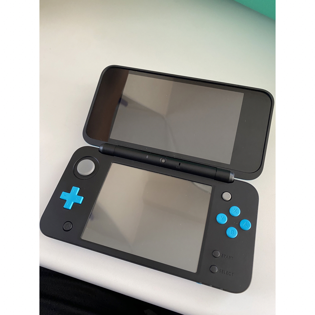 美品 2DS LL ブラック×ターコイズ 本体のみ