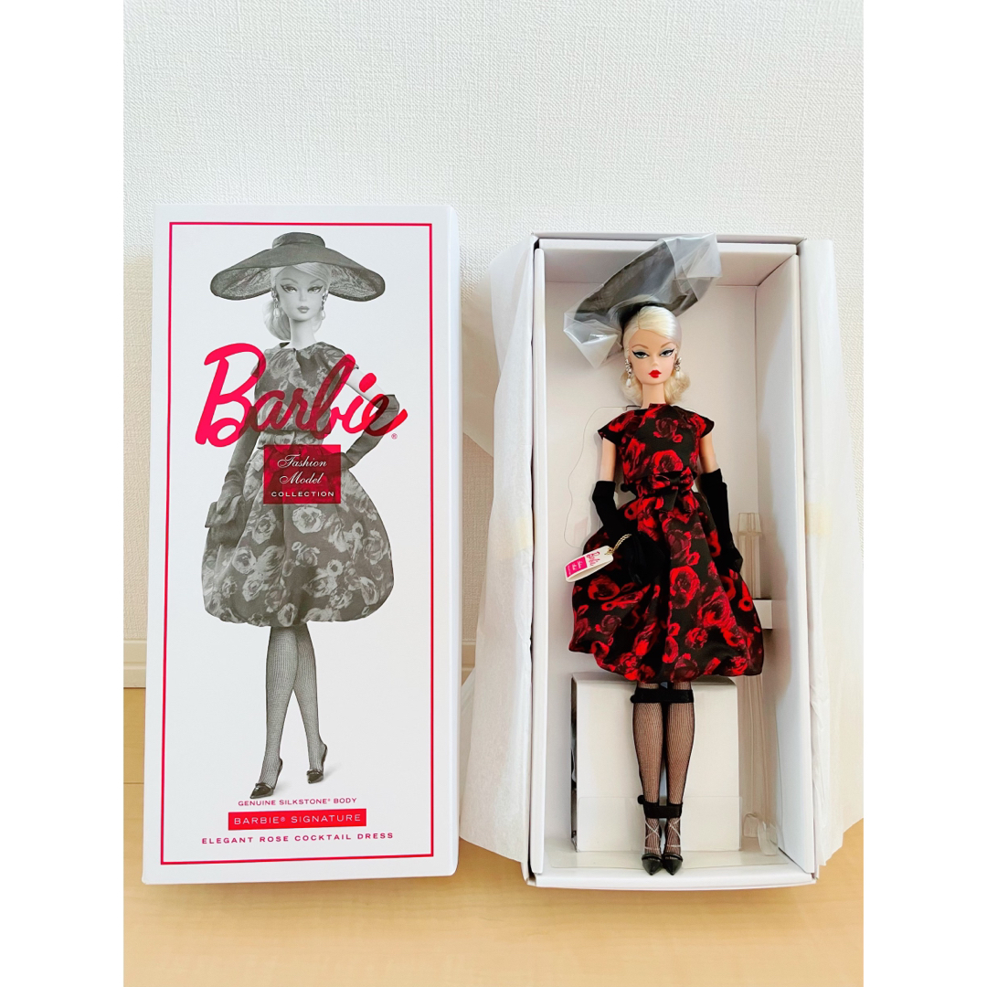 新品未使用　限定Barbie エレガントローズカクテルドレス バービー人形