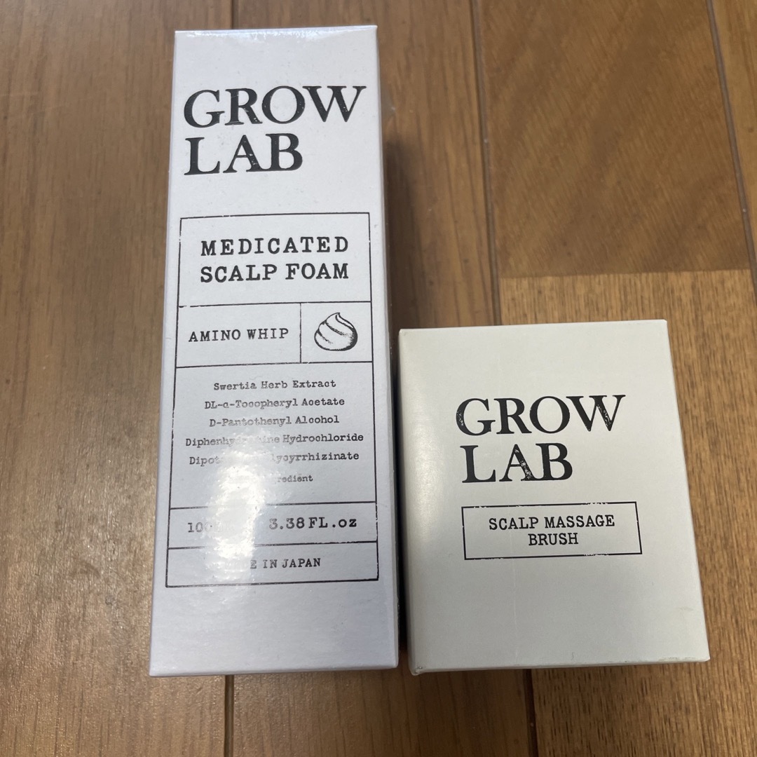 GROW LAB  メディケイテッドスカルプフォーム スカルプマッサージブラシ