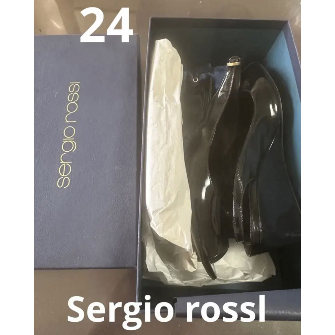 Sergio Rossi(セルジオロッシ)のSergio Rossi セルジオロッシ　黒　24センチ　即購入可◎ レディースの靴/シューズ(ハイヒール/パンプス)の商品写真