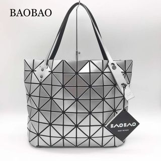 バオバオイッセイミヤケ(BaoBaoIsseyMiyake)の【未使用級☆タグ付】BAOBAO バオバオ トートバッグ マットシルバー マチ有(トートバッグ)