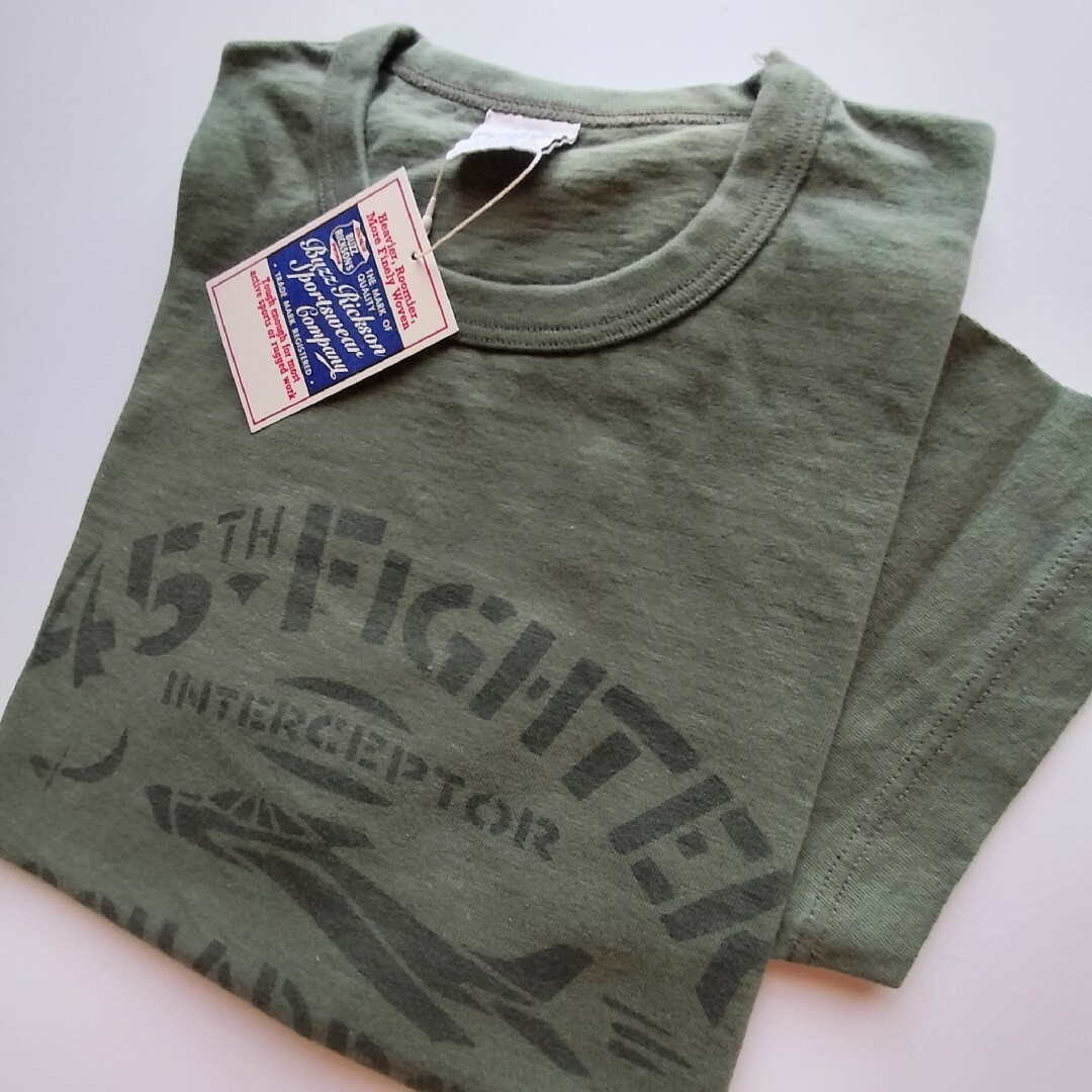 Buzz Rickson's(バズリクソンズ)のバズリクソンズ★45th FIGHTER SQUADRON★プリントT★新品★M メンズのトップス(Tシャツ/カットソー(半袖/袖なし))の商品写真