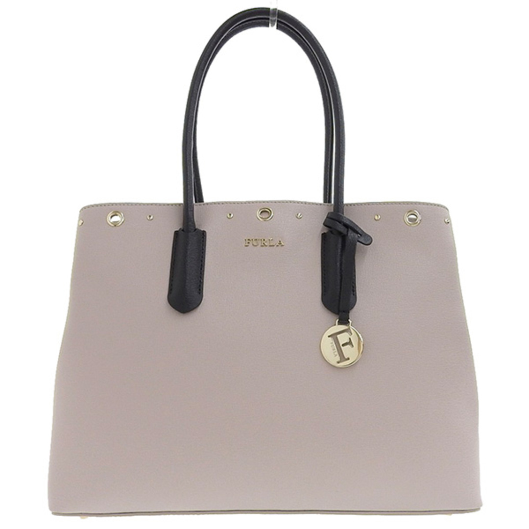 美品 フルラ FURLA TESSA レザー トートバッグ ライトグレー 98501 ...