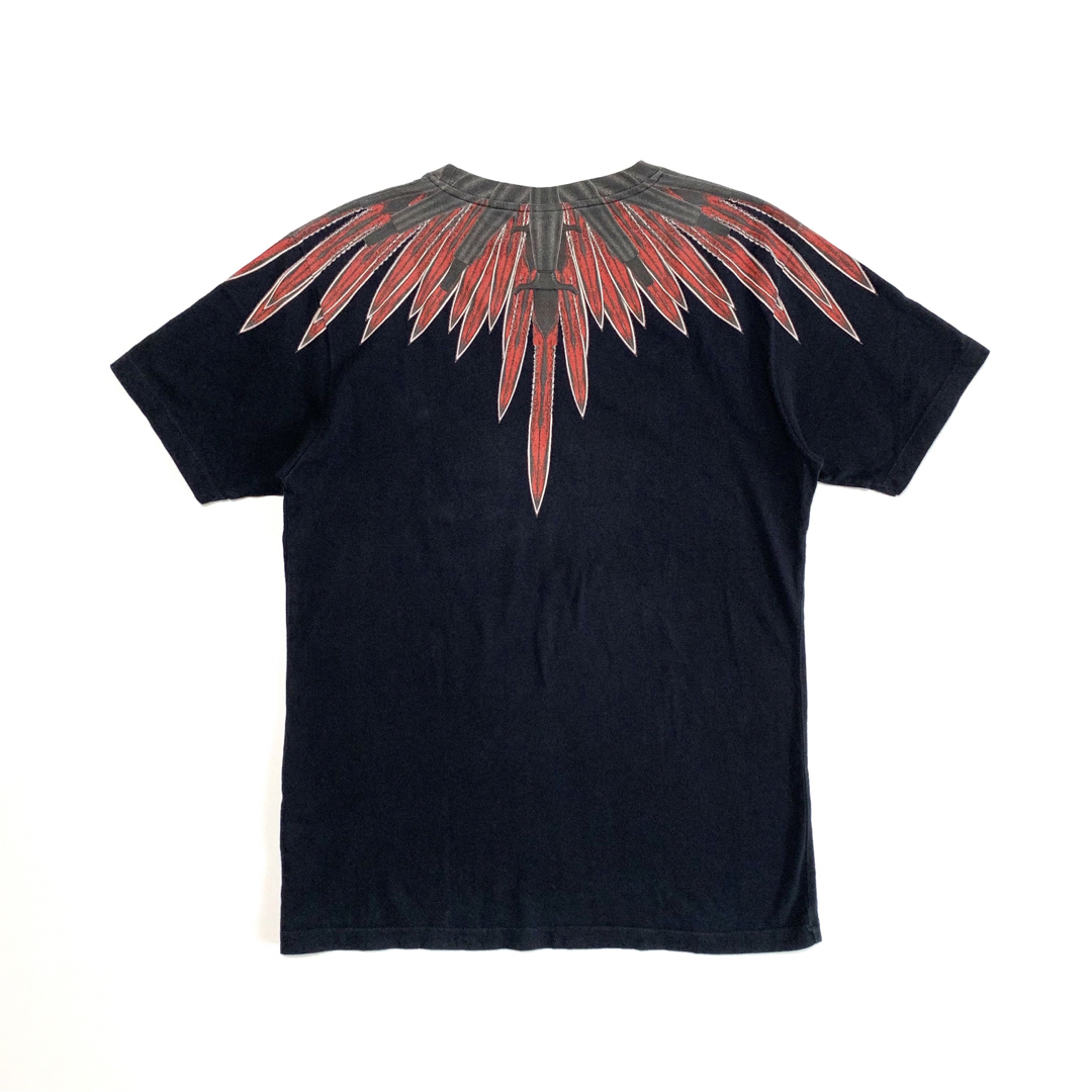 MARCELO BURLON マルセロバーロン WINGS T-SHIRT ウイングレインボープリント半袖tシャツ ホワイト