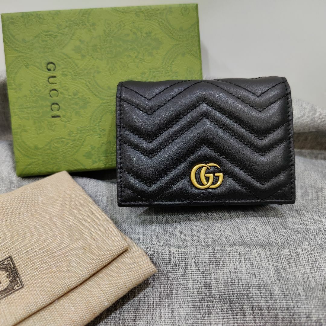 Gucci - ⭐️美品⭐️グッチ 466492 レザー ステッチ GGマーモント