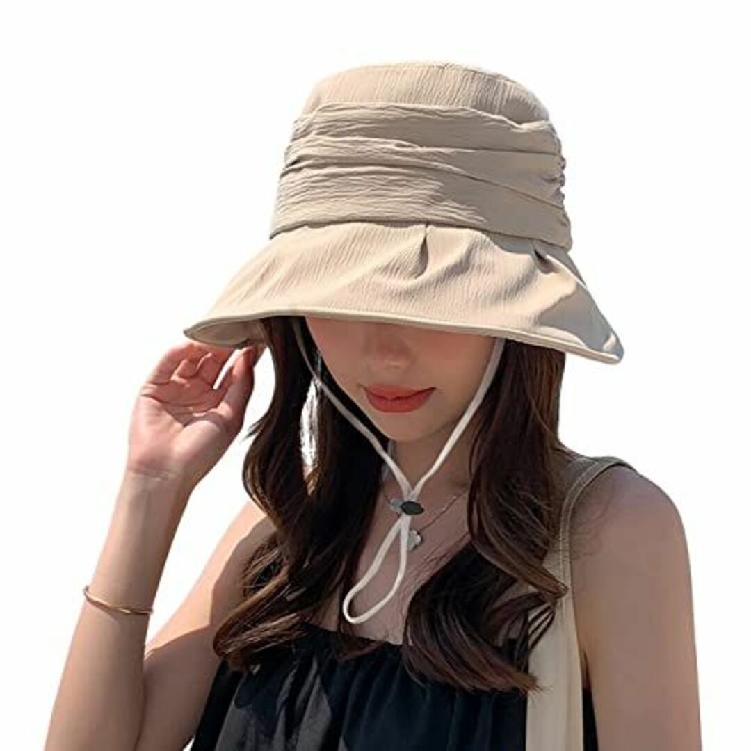 【色: イエロー】ARSZHORSVS UVカット 帽子 レディース 日焼け対策