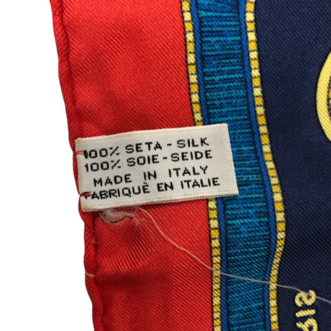 celine(セリーヌ)のセリーヌ スカーフ シルク クラシック ロープ タッセル  赤 マルチカラー  レディースのファッション小物(バンダナ/スカーフ)の商品写真