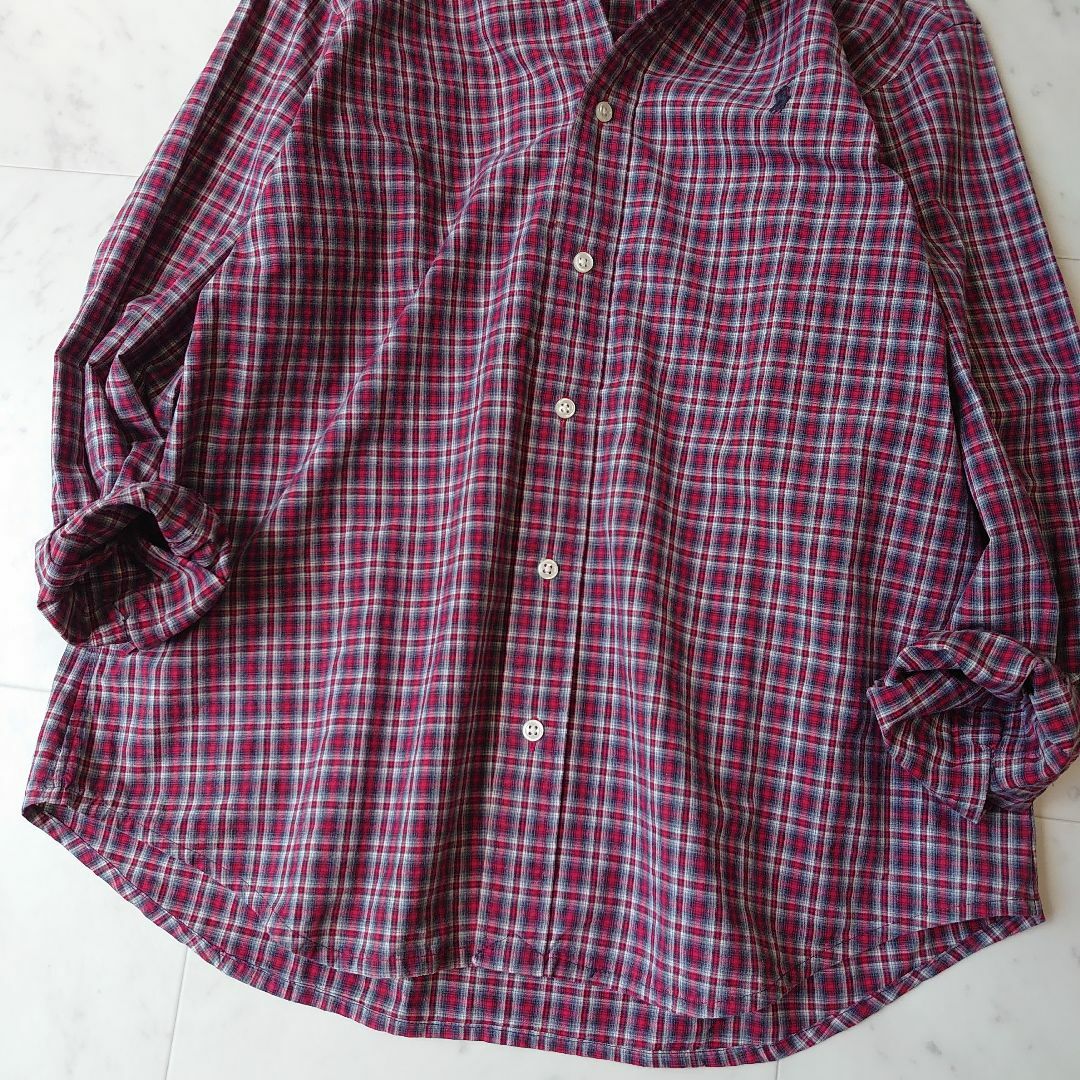 ラルフローレン インド製 マドラスチェック ポニー刺繡 長袖 ボタンダウンシャツ 5